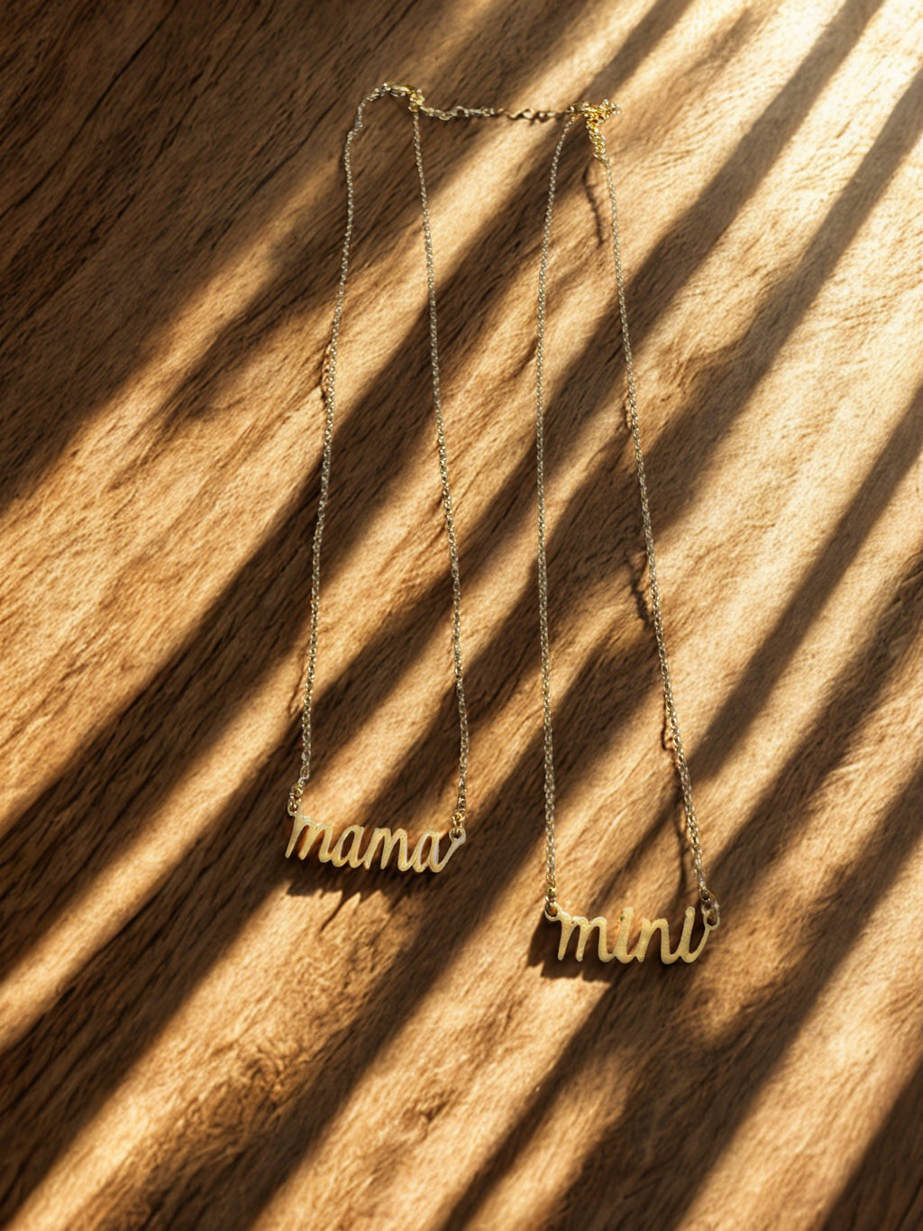 Mama & Mini Matching Necklace Set – Gold Plated