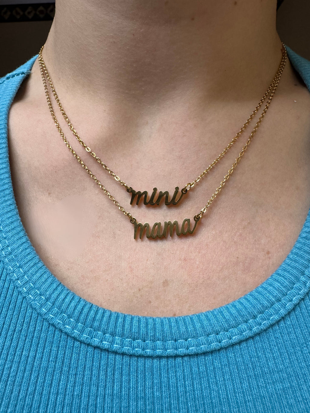 Mama & Mini Matching Necklace Set – Gold Plated