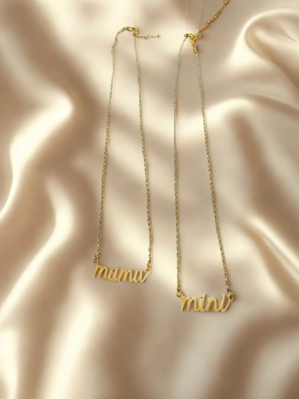 Mama & Mini Matching Necklace Set – Gold Plated