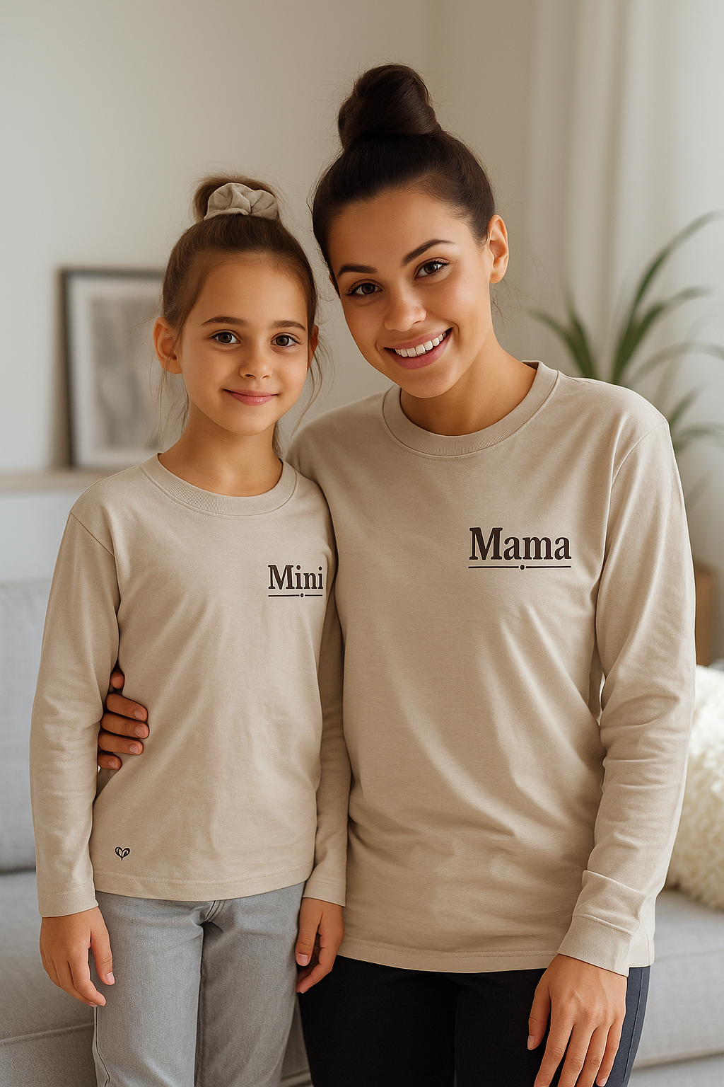 Mama + Mini Matching Long Sleeve Shirts