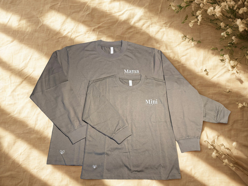 Mama + Mini Matching Long Sleeve Shirts